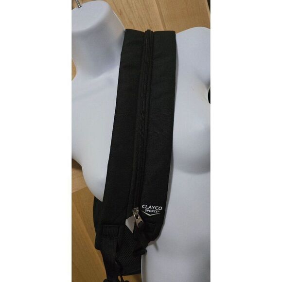 Throggy Black Sling Backpack With Multiple Zipper Pockets & Mesh Holder - Picture 6 of 11